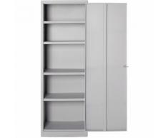 Armadio Multiuso E Archivio In Metallo 4 Piani 1 Porta Tetto Piano Coarme