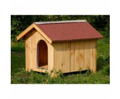 Cuccia XXL Cane Taglia Grande Legno Pino Tetto Doppio Guaina Pavimento Casetta - GARTENPRO