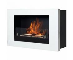 CAMINETTO RUBY A BIOETANOLO MODELLO TREVISO IN ACCIAIO BIANCO - TECNO AIR SYSTEM