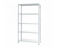 SCAFFALE in metallo BIANCO 100 X 40 X 187h Portata 400 Kg - GRIMA