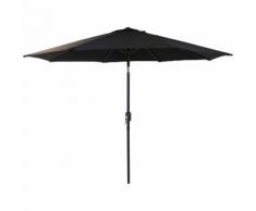 OMBRELLONE IN METALLO 2,7 m APERTURA A MANOVELLA - ASTA 38 mm - NERO - CHARLES BENTLEY