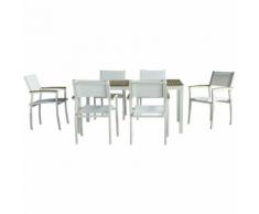 Evergreen Tavolo in alluminio piano in poliwood design arredamento esterno giardino 49545