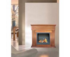 Camino Palladio 3.5 Kw Stufa Bioetanolo Legno Noce Anticata No Canna Fumaria - GMR