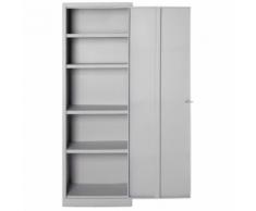 Armadio Multiuso e Archivio in Metallo 4 piani 1 porta Tetto Piano Coarme