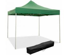 Evergreen Gazebo automatico 3x3mt verde richiudibile a fisarmonica + sacca giardino 9007