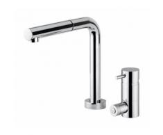 Pollini Acqua Design - Miscelatore Cucina a 3 vie canna abbattibile - cromo art QD302