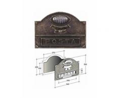Alubox Buca Lettere Ottone Brunito con Citofono - STORE INGROSS