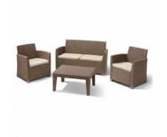 SALOTTO ARREDO DIVANO POLTRONE TAVOLINO ESTERNO GIARDINO CORONA - I GIARDINI DEL RE