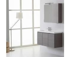 MOBILE BAGNO MANHATTAN DA 90 CM SINISTRO CON ANTE SPECCHIO CON PENSILE - KIAMAMI VALENTINA