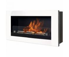 CAMINETTO RUBY A BIOETANOLO MODELLO VERONA IN ACCIAIO VERNICIATO BIANCO - TECNO AIR SYSTEM