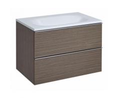 Mobile Bagno Colore Bianco Laccato 750x480x520mm con Lavabo Integrato - Randwick - HUDSON REED