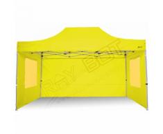 Gazebo Pieghevole 3x4,5 Giallo RAY BOT CON FINESTRE
