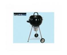 Barbecue A Carbone Grillme Chicago Griglia Tonda Con Ruote 55x49xh95 Cm BBQ - RECASASHOP