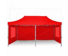 Gazebo Pieghevole 3x6 Rosso RAY BOT CON FINESTRE