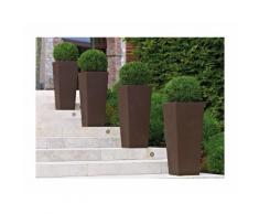 Fioriera per giardino, diversi colori e misure, resistente UV, Arancione, Grande - SEDIARREDA