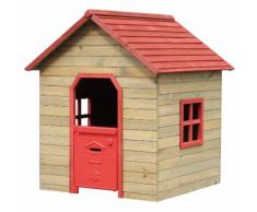 Casetta Legno Bambini Fantasy Gioco Esterno Giardino Finestre Porta Playhouse - GARDEN