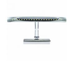 APPLIQUE PARETE 27 LED 7 W PLAFONIERA SPECCHIO LUCE CALDA BAGNO MURO CROMATO DR - GENERICO
