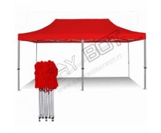 Gazebo Pieghevole 3x6 ROSSO RAY BOT SENZA LATERALI