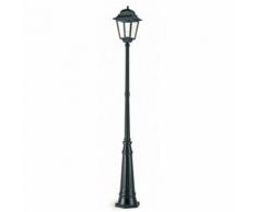 Lampione 1 luce lanterna alluminio nero 985-06 - SOVIL