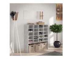 Scarpiera VILLAGE Grigia 92 x 99 x 33 cm - ZOOPET