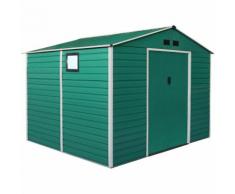 Habit Box Casetta giardino doppio spessore lamiera 277x319xh218cm GREEN XL-PLUS - BRICOBRAVO