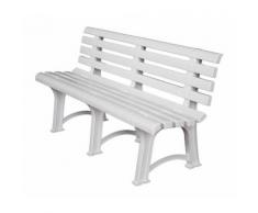 PANCHINA RESINA "ATENA" BIANCA 150X51X73HCM - DCK