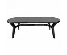 Tavolo Da Giardino Allungabile In Plastica / resina 180/230 Cm?antracite - GBSHOP