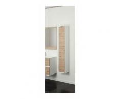 FERIDRAS PENSILE 1 ANTA BIANCO/ROVERE DI BORDEAUX ARREDO BAGNO | Bianco/Rovere