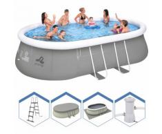 Jilong Piscina ovale fuoriterra struttura 540x304x106cm + scala pompa teli 17449EU