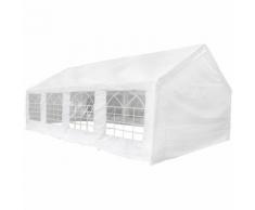 vidaXL Gazebo da Festa Bianco 8x4 m