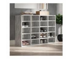 Scarpiera VILLAGE Grigia 92 x 67.10 x 33,2 cm - ZOOPET