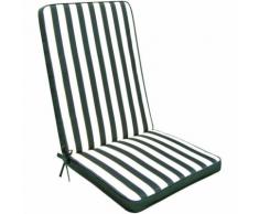 Cuscino medio 95x44cm impermeabile sfoderabile colore VERDE A STRISCE CU805677