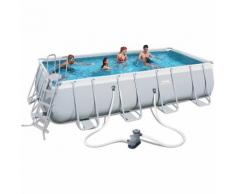 Bestway Piscina fuoriterra acciaio 549x274x122cm + pompa filtro scaletta 56465