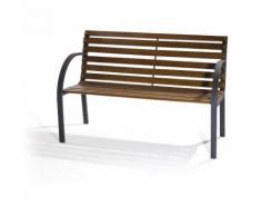 Panchina Da Giardino 2 Posti In Metallo E Legno Verdelook New York