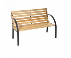 Panchina da Giardino 2 Posti In Ferro e Legno Taddei Park