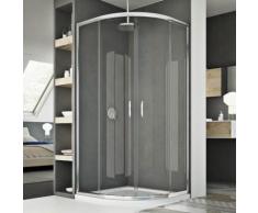 Box Doccia Semicircolare 2 Ante Scorrevoli In Vetro H185x 80x80 Cm Fosterberg Vejle