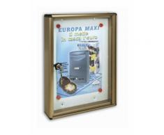 Bacheca bc/1 x 1 fogli (alluminio/bronzo) - ALUBOX