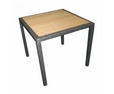 TAVOLO DA GIARDINO BAR ESTERNO ORLEANS WENGE CON PIANO IN RESINA WOOD - GREENWOOD MOJA