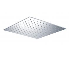Soffione Quadrato Cm 20x20 In Acciaio Per Doccia