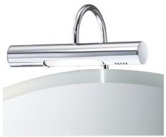 Lampada Alogena Per Specchiera Contenitore Inox Silver