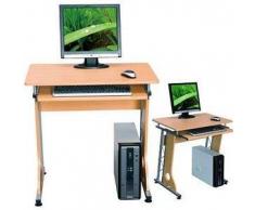 Scrivania per computer modello SMART, con ripiano per tastiera, color faggio