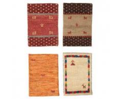 Tappeto Gabbeh Indo confezione di 4 40x60 Tappeto Orientale