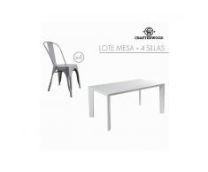 Set tavolo con 4 sedie by Craften Wood
