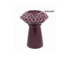 Candelabro con rose porpora - Enchanted Forest Collezione by Homania