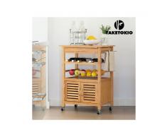 Carrello da Cucina in Bambù TakeTokio