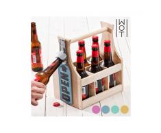 Portabottiglie Vintage con Apribottiglie Integrato Wagon Trend
