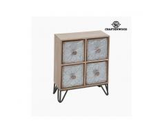 Comodino con 4 cassetti by Craftenwood