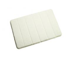 Croydex memory foam tappetini da bagno in tessuto, crema, piccolo, 600 x 400 mm