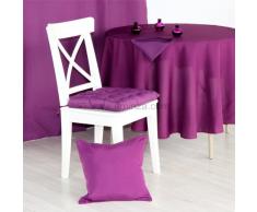 Douceur DIntérieur - 1720416, Tovaglia Rotonda , 180 Cm , Essentiel , Poliestere Unito , Viola