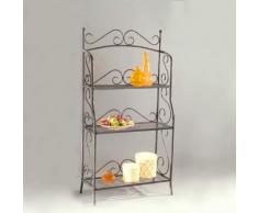 Alsapan 91468 - Scaffale Reva 02 con 3 ripiani, struttura tubolare in acciaio, 76 x 31 x 146 cm, colore: nero